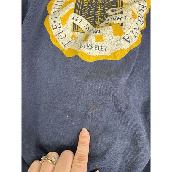 Vintage University Of California Berkeley Sweatshirt Men's Size XL Blue - Picture 4 of 12